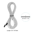 thumbnail image 2 of Unique Bargains 10Ft Speed Jump Rope Replacement Cable 4.5mm Professional Skipping Rope Replacement Silver Tone, 2 of 6