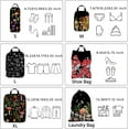 thumbnail image 6 of 6 Pcs Compression Packing Cubes Waterproof Suitcase Travel Bag Luggage Backpack Organizer Travel Cubes for Packing-Black Mushroom, 6 of 6