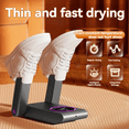 thumbnail image 3 of Shoe Dryer Portable Electric Shoe and Boot Dryer 180° Folding Design Smart Display for Shoes Gloves Gray ABS, 3 of 6