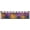Orange Purple Blue Floral, variant on Batik Tie Dye Tab Top Curtains by Penny's Needful Things (Unlined) (63 Inch Long Two Curtain Panels) (Purple Green Swirl)