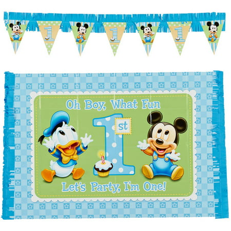 Mickey Mouse First Birthday High Chair Decorating Kit, Party Supplies