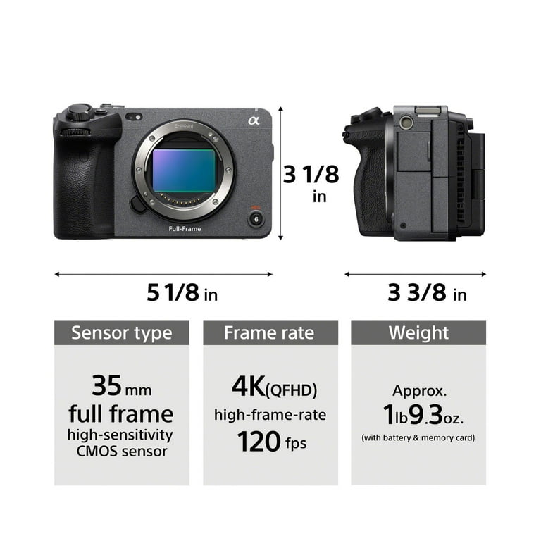 Sony FX3 Full-Frame Cinema Line Camera with FE 24-70mm Lens and