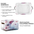 thumbnail image 3 of Square Storage Basket 14.2*10.2*8.3 Inch One Sizex1 Shelf Basket Open Home Storage Bins Bedroom Storage Basket Closet Storage Stylish Decor Cartoon Care Rabbit, 3 of 9