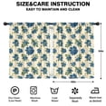 thumbnail image 2 of Blackout Kids Curtains,Blue Floral Pattern Childrens Insulated Curtains Set Of 2,Bedroom Essentials,Toddler Room Decor 42x54in(106x137cm), 2 of 4