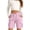 0##Pink160, variant on Lullu Cargo Shorts for Girls Athletic Pull on Drawstring Utility Shorts, Black, Sizes 2-15