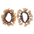 thumbnail image 1 of ColoMX 2 piezas Pulsera creativa de nuez de nuez tambor africano timbre de instrumentos musicales juguete, 1 of 7