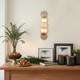 thumbnail image 5 of Organic Agate Stone Wall-Mounted Sconce, 26 Inch Natural Wall Light, Unique Elegant Wall Sconce for Entryway, Living Room, 5 of 12