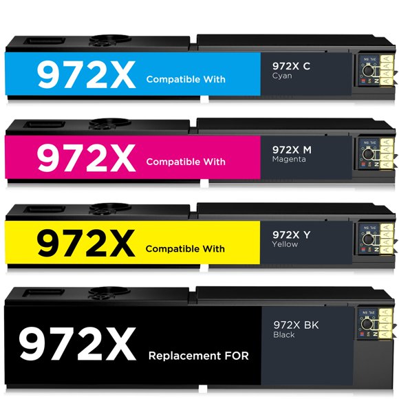 972X PageWide Remanufactured Ink Cartridge Replacement for HP 972 for HP972 for HP972X 972A – Compatible with PageWide MFP 552dw/Multifunction 57