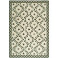 thumbnail image 1 of Safavieh Chelsea 2'6" X 10' Hand Hooked Wool Rug in Ivory and Blue, 1 of 5