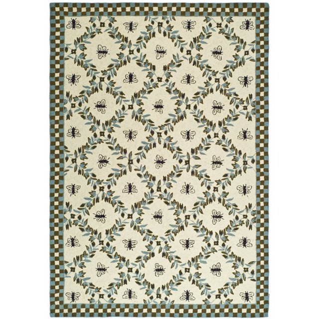 Safavieh Chelsea 2'6" X 10' Hand Hooked Wool Rug in Ivory and Blue