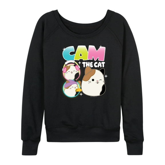 Squishmallows - Cam The Cat - Women's French Terry Long Sleeve Pullover