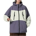 thumbnail image 1 of Veste Décontractée à Manches Longues pour Femmes avec Design à Empiècements et Fonction Interchangeable, Coupe-Vent et Imperméable, Idéale pour les Sports Extérieurs, les Trajets Quotidiens, la Randonnée et le Camping, 1 of 5