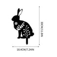 thumbnail image 3 of Acrylic Bunny Garden Decor, 17" Rabbit Yard Decor, Metal Yard Art Animals Garden Stakes Rabbit Silhouette, Rabbit Yard Decorations Outdoor, Bunny Garden Art for Flowerbeds Planters Patios Lawn, 3 of 5