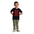thumbnail image 3 of Christmas Santa Saying Ho Ho Ho Toddler Boy Girl T Shirt Infant Toddler Brisco Brands 3T, 3 of 5