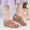 Brown, variant on AXXD Black Wedge Sandals for Women 8.5 Sandals With Arch Support Summer Casual Comfortable Hollowed Out Sandals