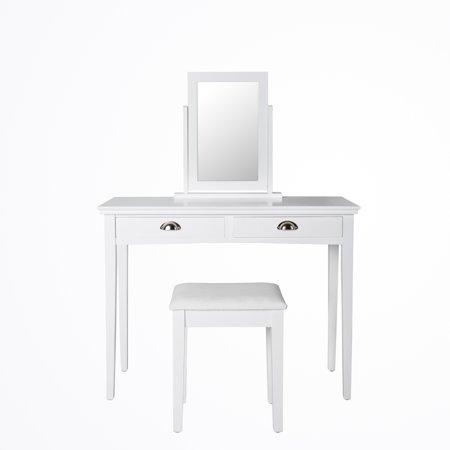 Kinbor Vanity Makeup Table Set Dressing Jewelry Desk 2 ...