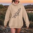 thumbnail image 4 of zaveiop Sweatshirts for Women 2025 Bat Graphic Sweatshirt Funny Shirt Hocus Pocus Spooky Casual Loose Pullover Tops (Z1-Khaki, M), 4 of 6
