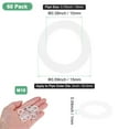thumbnail image 3 of Uxcell 60-Pack M10 Arandelas Planas de Nylon 10mm ID 15mm OD 1mm Grosor Espaciador de Sellado Junta Anillo Blanco, 3 of 6