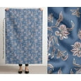 thumbnail image 3 of Printed Cotton Canvas Fabric by Soimoi | Leaves Pattern - Blue | 56 Inch Wide | Sold By 5 Yard | Heavy Duty Craft & Upholstery Fabric, 3 of 7