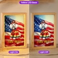 thumbnail image 2 of Firefighter Poodle Hero Rescue Fire Dept Fireman USA Flag Acrylic Plaque with Wood Photo Frame Box Poodles Dog Lover Gifts Idea Light Box - 02026, 2 of 5