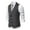 008 Dark Gray, variant on Men's Double-Breasted Herringbone Tweed Business Suit Vest - Vintage Wool Blend Groomsmen Prom Waistcoat