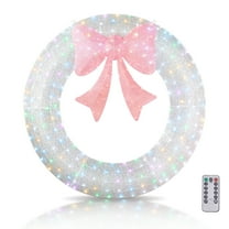 Zimtown Outdoor Christmas 60in Wreath Decor 400 Lights LED for Holiday Decoration - Multicolor