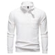 thumbnail image 2 of pstuiky camisas de manga larga para hombre, Cárdigan informal de manga larga con cuello alto y botones para hombre top de hombre xl, 2 of 9