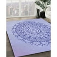 thumbnail image 3 of Ahgly Company Machine Washable Indoor Rectangle Transitional Light Slate Blue Area Rugs, 5' x 7', 3 of 7