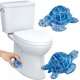 thumbnail image 1 of Fundas decorativas para tornillos de inodoro SRCVYLT con forma de tortuga marina, 2 unidades, 1 of 8