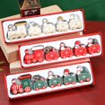 thumbnail image 2 of Tren de madera con adornos navideños, Decoración de Pastel de Papá Noel, Feliz Navidad, fiesta de año nuevo, Decoración de mesa, regalos para niños, juguetes, 2 of 4