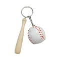 thumbnail image 1 of OUSITAID Boc 1 Set Bag Keychain Decorative Mini Anti-fall Baseball Decor Realistic Sporting Goods Metal Baseball Key Ring Pendant Outdoor Supp, 1 of 10