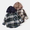 thumbnail image 4 of GYRATEDREAM Toddler Baby Girls Mid-length Plaid Shirt Jacket Kids Flannel Long Sleeve Lapel Button down Thicken Shirt Coat Top with Pockets Children Fall Winter Warm Outwear Clothes for 2-10 Years, 4 of 4