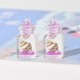 thumbnail image 5 of kkbbma under $5 Mini Glass Jar Small Glow in the Dark Seashell Drift Bottle Conch Glass Bottle Clear Round Bottle Decoration with Glow in the Dark Seashell for Home Decor DIY Crafts, 5 of 6