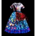 thumbnail image 2 of Vestido de princesa con luz LED para niñas, disfraz de Elsa, Anna, elfo, Rapunzel, ropa de fiesta de cumpleaños para niños, Cosplay de Halloween, Cenicienta congelada, 2 of 3