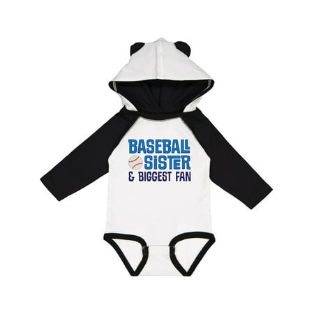 

Inktastic Baseball Sister Gift Baby Girl Long Sleeve Bodysuit
