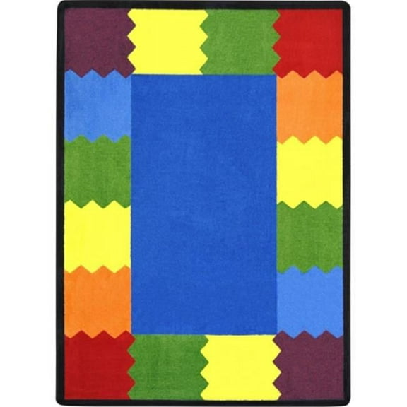 Kid Essentials Block Party Early Childhood Rectangle Rugs, Multi Color - 5 ft. 4 in. x 7 ft. 8 in.