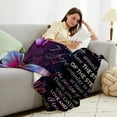 thumbnail image 3 of to My Mom Gifts Blanket Flower Butterfly Ultra-Soft Micro Fleece Throw Blankets, Gifts for Mothers Day for Mom from Daughter| from Daughter Son Gift Birthdays Bed Sofa Travel Warm Love Fuzzy 60 x50, 3 of 6