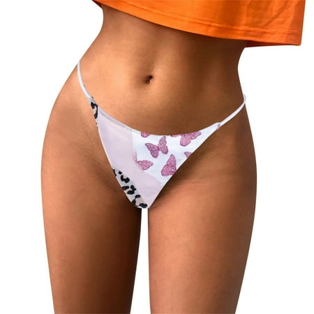 

PEASKJP Boyshorts Underwear Women Invisible High Waisted Thongs for Women Seamless Panties Soft Stretchy Underwear High Rise White S