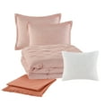 Mainstays 5Piece Blush Jacquard Comforter Set, King