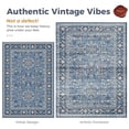 thumbnail image 3 of Alfombra OPPODREAM Vintage Azul 152x213 cm Lavable Antideslizante, 3 of 9