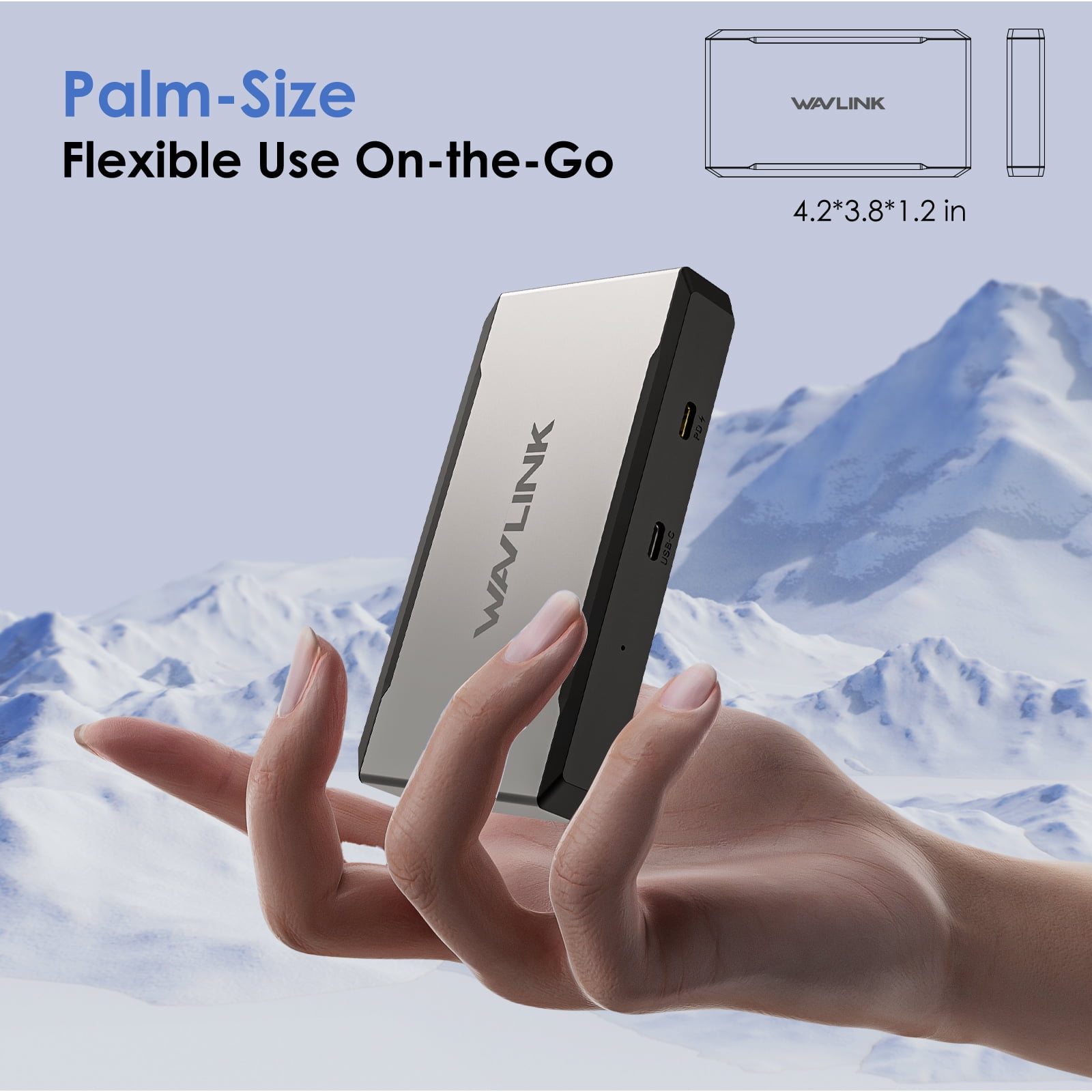 WAVLINK Triple Display 4K@60Hz Dock Station, USB to HDMI/DisplayPort USB Adapter, 100W charging for Intel/MacBook Laptops