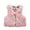 Pink, variant on Girls' Faux Fur Vest with Bow RH0792