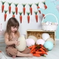 thumbnail image 6 of Utoimkio Easter Decorations 6 Inch Easter Carrot Hanging Ornaments Artificial Easter Foam Glitter Carrots Easter Decor, 6 of 9
