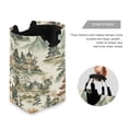 thumbnail image 3 of Yayeee Freestanding Laundry Hamper with Handle Collapsible Large Storage Basket for Clothes, Green Mountain Pattern, 3 of 7