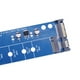 thumbnail image 2 of M.2 NGFF Converter B Key M2 SATA Riser para 2230-2280 M.2 SATA SSD (Azul), 2 of 5