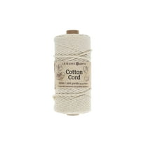 Essentials By Leisure Arts Macrame Cotton Cord 3Mm 100Yd Natural, Macrame Cord, Supplies, Cotton Rope, Cord 3Mm, Yarn, Cord, Craft