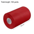 thumbnail image 2 of Uxcell Tulle Rolls Fabric Spools 6" 100 Yards Red for Decoration Wrapping Wedding DIY Crafts, 2 of 5