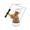 thumbnail image 7 of Thrifco 6415107 3/4 Inch FIP x 3/4 Inch GHT Brass No-Kink Hose Bibb - ARROWHEAD, 7 of 7