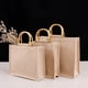 thumbnail image 5 of Compras Portátil Bolsa De Compras De Yute Bolsa De Asas Impermeable Para Compras Invitado De Boda Yuarrent HA043150-03, 5 of 6