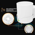 thumbnail image 2 of Wall Mount For Deco X20 X60 X50 X55 Wifi 6 Wall Mount Bracket With Cable Organizer Home Mesh Wifi S, 2 of 5